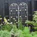 2 Pack Metal Garden Trellis 71" X 19.7" Rustproof Trellis For Climbing Plants Outdoor Flower Support Cream White_maomaolike.com