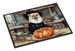 Pomeranian Fall Kitchen Pumpkins Doormat Front Door Mat Indoor Outdoor Rugs For Entryway, Non Slip Washable Low Pile, 24H X 36W_maomaolike.com