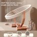 LED Makeup Mirror, 360° Rotatable Touch Control Vanity Mirror, 3 Colors Dimmable Light With Memory Function, HD Fill Light Mirror For Dresser Bedroom_maomaolike.com