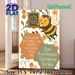 Bee Inspirational Quote Painting Poster, Cute Cartoon Cheerful Bee & Uplifting Messages Poster, Warm Motivational Decor Ideal For Home, Office Or_maomaolike.com