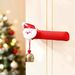 2025 New Christmas Plush Door Handle Decorative Handle Cover Cute Warm Anti-Touch Christmas Gift_maomaolike.com