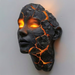 New Cracked Soul Wall Light Broken Soul Wall Lamp Resin Crafts_maomaolike.com