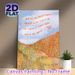 Inspirational Quote Landscape Painting Poster, Warm-toned Pastoral Hillside Scene Poster, Encourages Present-moment Acceptance, Ideal For Home Office_maomaolike.com
