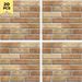 20pcs Self-adhesive Wall Tile Stickers, Light Brown And Dark Brown, Bathroom Wall Decoration Wallpaper, Kitchen DIY Peeling Tile Stickers, 30x30 Cm_maomaolike.com