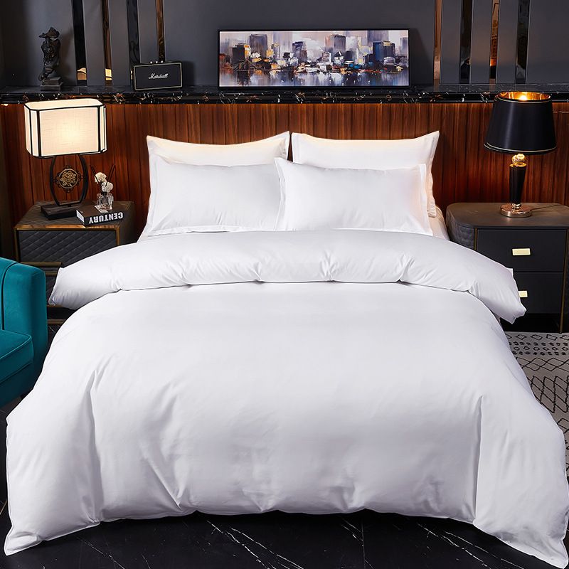 Wholesale Homestay Skin-Friendly Cotton Four-Piece White Five-Star Hotel Set Bedding Manufacturer Dropshipping_maomaolike.com