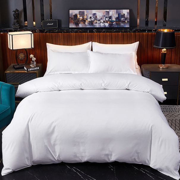 Wholesale Homestay Skin-Friendly Cotton Four-Piece White Five-Star Hotel Set Bedding Manufacturer Dropshipping_maomaolike.com