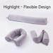 Bedding Pillow Twisted Pillow Cylindrical Deformation Pillow 360 Degree Neck Protection Pillow Memory Foam U Shaped Pillow Travel Airplane Pillow_maomaolike.com
