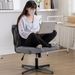 Armless Office Desk Chair No Wheels, GREY_maomaolike.com