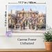 Victorian Manor Garden Painting Poster, Soft-toned Classic Oil Painting Poster, Floral-clad Stately Home With Elegant Period Figures, Brings Timeless_maomaolike.com