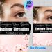 Eyebrow Threading Painting Poster, Soft & Elegant Close-up Eye With Threading String & Cherry Blossoms Poster, Clear Beauty Service Reminder For_maomaolike.com