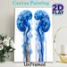 Kidney-Tree Fusion Anatomy Painting Poster, Vibrant Watercolor-style Blue Artistic Organ-Tree Poster, Unique Anatomical Artwork Ideal For Medical_maomaolike.com