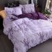 Textured Stone Pattern Duvet Cover & Pillowcase Set (No Flat Sheet) - Minimalist Solid Color Premium Fabric_maomaolike.com