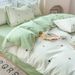 Wholesale INS Fresh Simple Towel Pure Four-Piece Washed Cotton Solid Color Embroidery 4-Piece Set_maomaolike.com