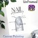 Nail Anatomy Painting Poster, Sleek Clear Nail Structure Diagram Poster, Informative Nail Anatomy Guide Ideal For Nail Salon, Beauty Studio_maomaolike.com