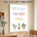 Cute Potted Plant Motivational Painting Poster, Pastel-colored Cartoon Potted Plants & Inspirational Quote Poster, Warm Uplifting Decor Ideal For Home_maomaolike.com