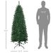 6' Tall Unlit Slim Fir Artificial Christmas Tree With Realistic Branches, And 583 Tips, Green_maomaolike.com
