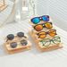 Unisex Solid wood glasses display stand Stepped glasses display props sunglasses bracket Sunglasses rack jewelry display stand_maomaolike.com