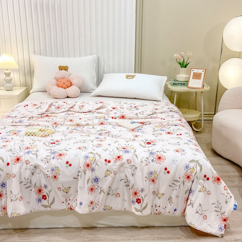 Ice Cream Cooling Summer Blanket - Ultra Soft & Lightweight Machine Washable Air Conditioning Duvet With Ice Silk Fabric_maomaolike.com