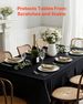 Black Tablecloths For Rectangle Tables, 6 Pack, 70 X 120 Inches, Reusable And Machine Washable Table Clothes, Wrinkle-Resistant Polyester Fabric Table Covers For Wedding, Party, Banquet_maomaolike.com