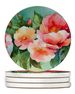 Georgia Cherokee Rose In Watercolor Large Sandstone Coasters Pack Of 4 Absorbent Round Coasters Decor Gifts For Men Or Women, 4 In, Multicolor_maomaolike.com