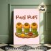 Pani Puri Themed Painting Poster, Vibrant Cartoon-style Poster, Appealing Indian Street Food Artwork, Ideal For Kitchen And Dining Area_maomaolike.com