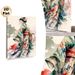 Japanese Geisha Painting Poster, Soft Watercolor Elegant Floral Kimono Geisha Poster, Delicate Artistic Piece Ideal For Living Room, Bedroom And_maomaolike.com