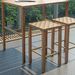 Bar Stools Set Of 2, 27.6inch Metal Counter Height Bar Stools With Footrest, Hand-Made Drawstring Tall Bar Chairs For Kitchen, Island, Dining Room, Pub, Cafe_maomaolike.com
