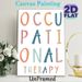 Occupational Therapy Painting Poster, Pastel-colored Hand-drawn Lettering Poster, Gentle Colorful Typographic Design, Suitable For Therapy Clinics And_maomaolike.com