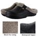 Comwarm Winter New Fuzzy House For Women Men Waterproof Garden Shoes Soft Plush Slippers Outdoor Warm Furry Clogs Slide_maomaolike.com