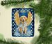 Yellow Chocolate Labrador Retriever My Angel Porcelain Ornament Christmas Tree Hanging Decorations For Home Christmas Holiday, Rectangle, Gift, Multicolor_maomaolike.com