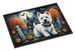 Westie Spooky Halloween Doormat Front Door Mat Indoor Outdoor Rugs For Entryway, Non Slip Washable Low Pile, 24H X 36W_maomaolike.com