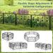 Decorative Garden Fence 8 Pack, 23.5''(H) X 15.3ft (L) Rustproof Metal Fencing Animal Barrier_maomaolike.com