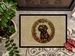 Labrador Retriever Christmas Flowers Doormat Front Door Mat Indoor Outdoor Rugs For Entryway, Non Slip Washable Low Pile, 24H X 36W_maomaolike.com