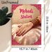 Mehndi Station Painting Poster, Elegant Traditional Indian-style Poster, Intricate Floral Henna Hand Design, Ideal For Wedding Ceremonies And Cultural_maomaolike.com