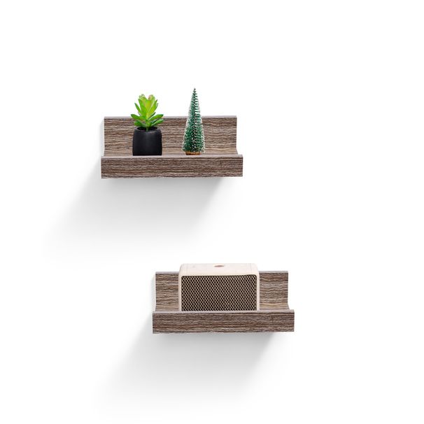 Floating Shelves 10.04" Wall Mounted Wood Shelves For Bathroom, Bedroom, Living Room, Kitchen, Hanging Shelf For Books/Storage/Decor With Invisible Brackets, Maple_maomaolike.com