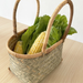 Handheld Vegetable Farmhouse Eco-Friendly Kitchen Storage Household Outing Shopping Basket Woven Bamboo Products_maomaolike.com