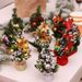 Mini Small Christmas Tree Trumpet Christmas Tree Christmas Table Ornaments Christmas Tree Decorations 20cm_maomaolike.com