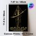 Zulfiqar Sword Themed Painting Poster, Luxurious Black & Gold Vintage Style Poster, Cultural Symbolic Decor With Classic Quote, Ideal For Living Room_maomaolike.com