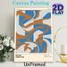 Retro Abstract Geometric Painting Poster, Vintage Curvy & Blocky Graphic Poster, Timeless Artistic Design Brings Retro Vibe, Suitable For Living Room_maomaolike.com