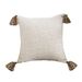 SOGA 50cm Beige Pillow Textured Throw Cover, Luxurious Rib Knit Ribbed Cotton Throw Pillow_maomaolike.com