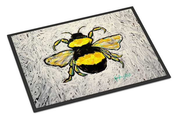 Buzzbee Bumblebee Doormat Front Door Mat Indoor Outdoor Rugs For Entryway, Non Slip Washable Low Pile, 24H X 36W_maomaolike.com