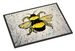 Buzzbee Bumblebee Doormat Front Door Mat Indoor Outdoor Rugs For Entryway, Non Slip Washable Low Pile, 24H X 36W_maomaolike.com