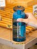 550ml/18.6oz Transparent With Scale Filter Plastic Water Cup Men Women Students Anti-fall Leakproof Drinking Bottle_maomaolike.com
