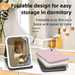 LED Makeup Foldable Portable Eyeglass Vanity Desktop Light-Up Dormitory Office Mirror_maomaolike.com