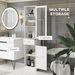Bathroom Storage Cabinet, Tall Bathroom Cabinet, Narrow Linen Tower_maomaolike.com