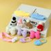 Mini Knitted Yarn Hat Christmas Decoration Scarf Chief Dog Handmade Dress Sweater Doll Costume_maomaolike.com