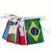 1set 32 Countries String Flags, International Hanging Bunting Pennant Banner, Decoration For Grand Opening, Sports Bar, Party Events, 32 Feet Long_maomaolike.com