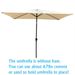 6 X 9ft Patio Umbrella Outdoor Waterproof Umbrella With Crank And Push Button Tilt Without Flap For Garden Backyard Pool Swimming Pool Market_maomaolike.com