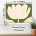 White Tulip Painting Poster, Minimalist Muted-tone Floral Poster, Soft Elegant Botanical Artwork, Ideal For Living Room, Bedroom And Office Decor_maomaolike.com