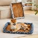 Pet Summer Small Rattan Woven Puppy Teddy Mat Dog Cat Bed Cooling Pad_maomaolike.com